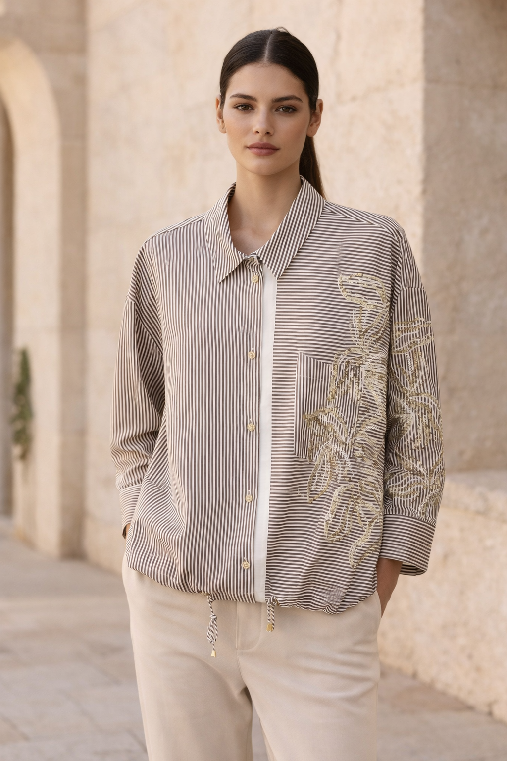 Ghisa 4317 Tunik - Kahve