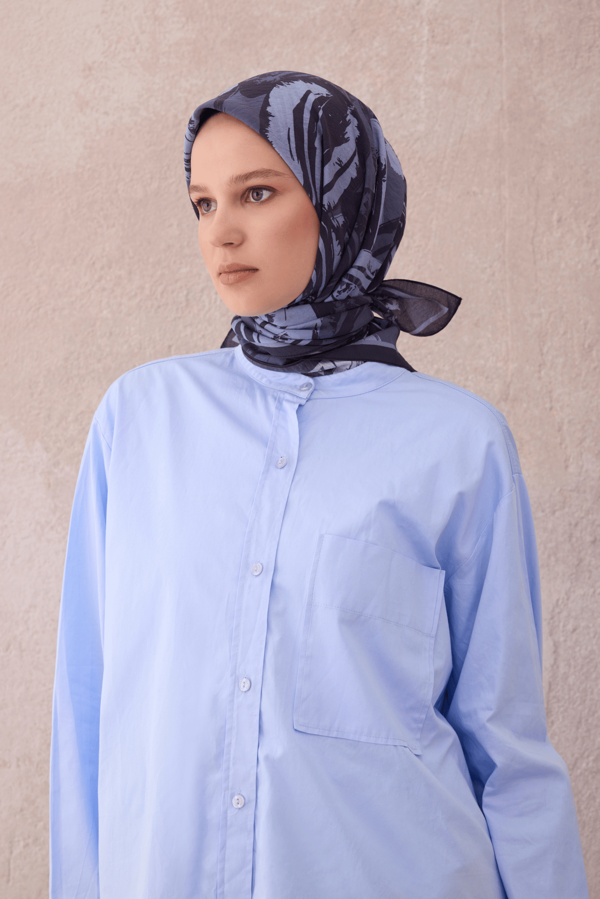 Belli Fresh Paulista Eşarp 14 - Lacivert