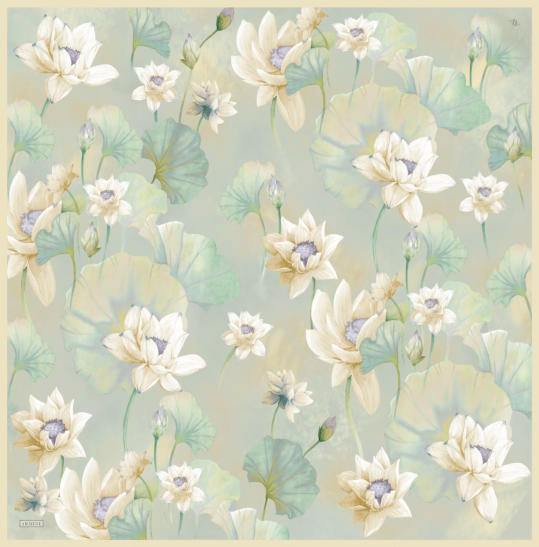 Armine Dj Saf Twill İpek Eşarp 9505D (T) - Mint Yeşili