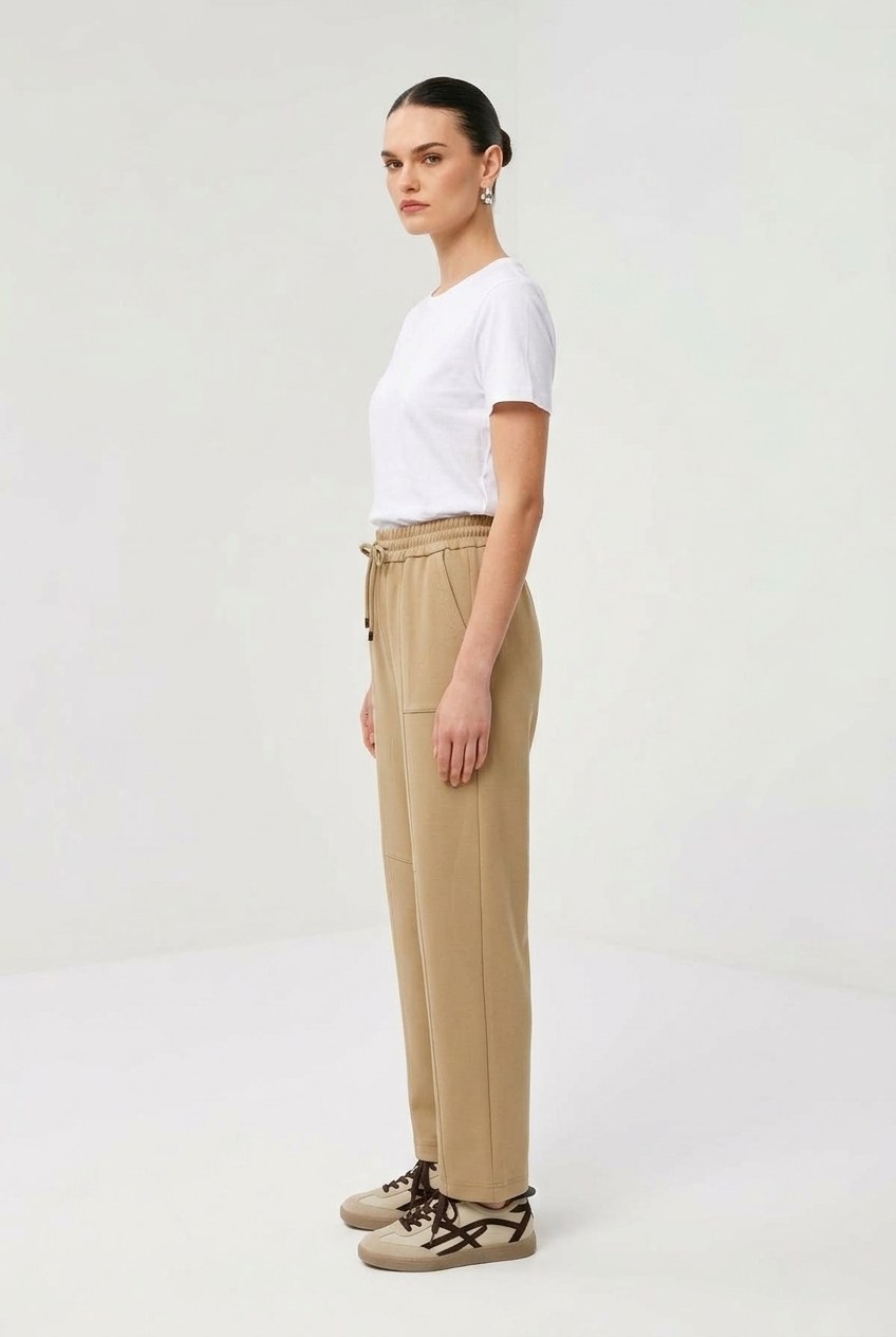Sentez 5680 Streç Havuç Paçalı Pantolon Camel