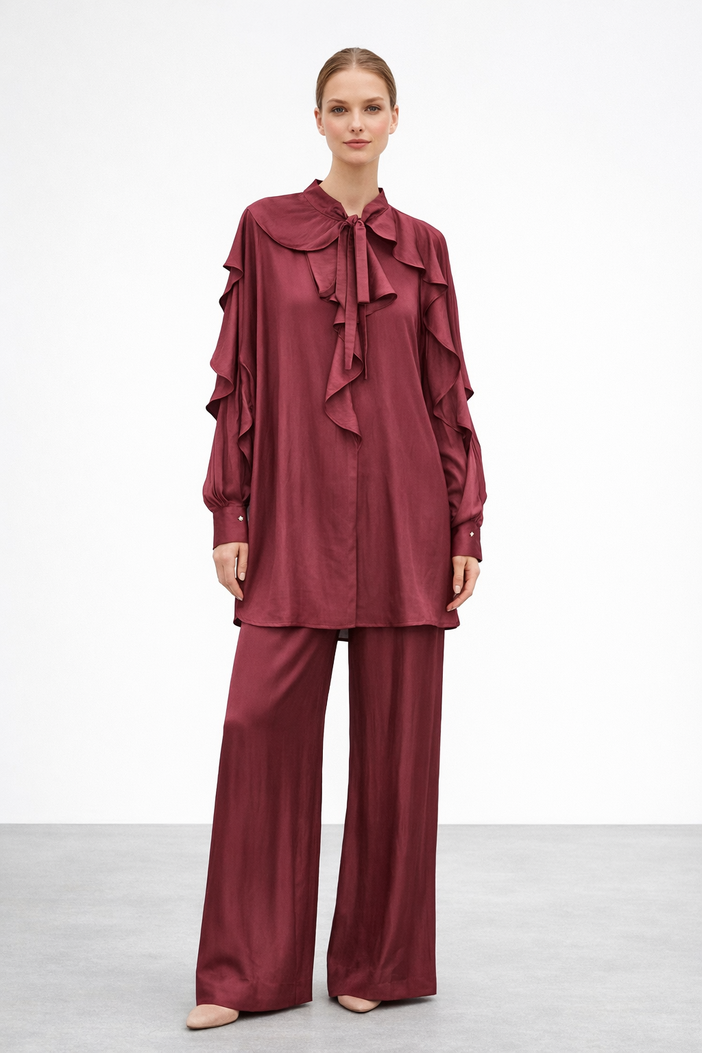 Ghisa 9182 Takım - Bordo