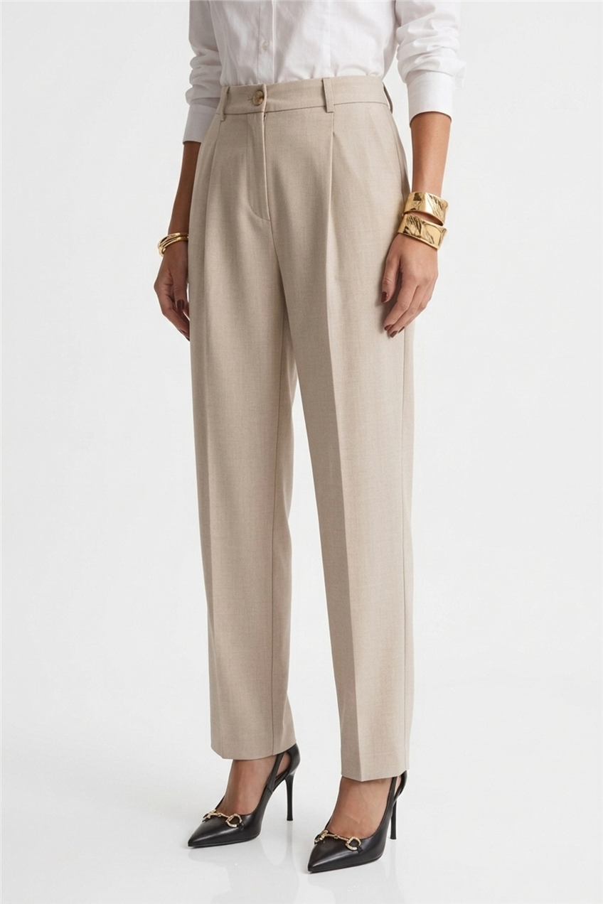 Sentez 5692 Aves Gabardin Pantolon Bej