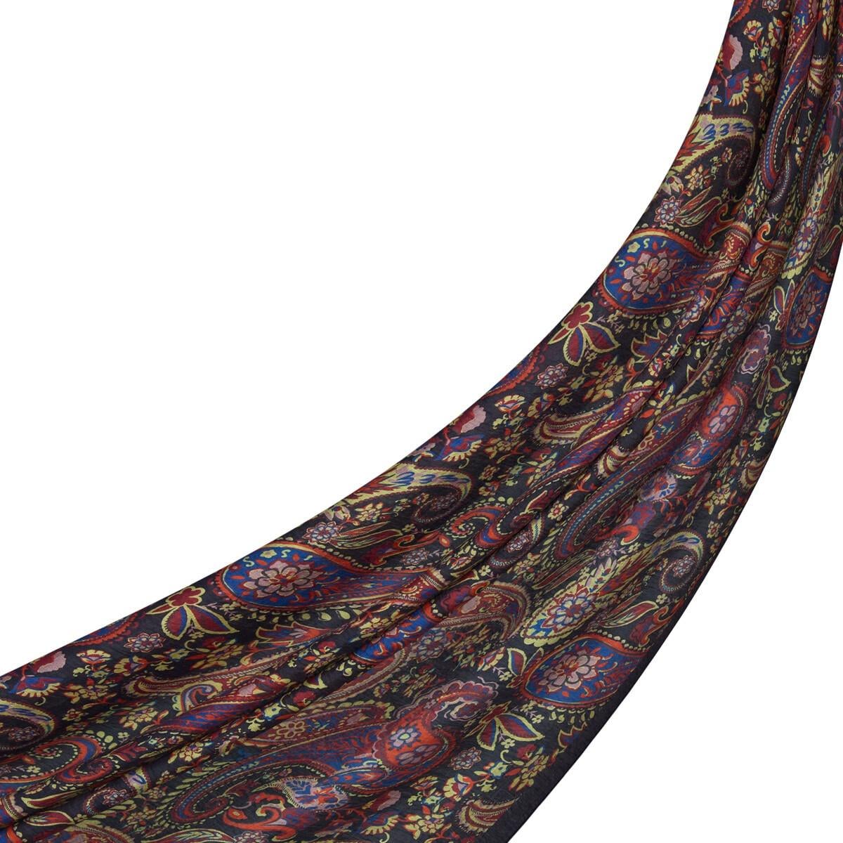 İpekevi 02889 Dört Mevsim Şal - Lacivert Bordo