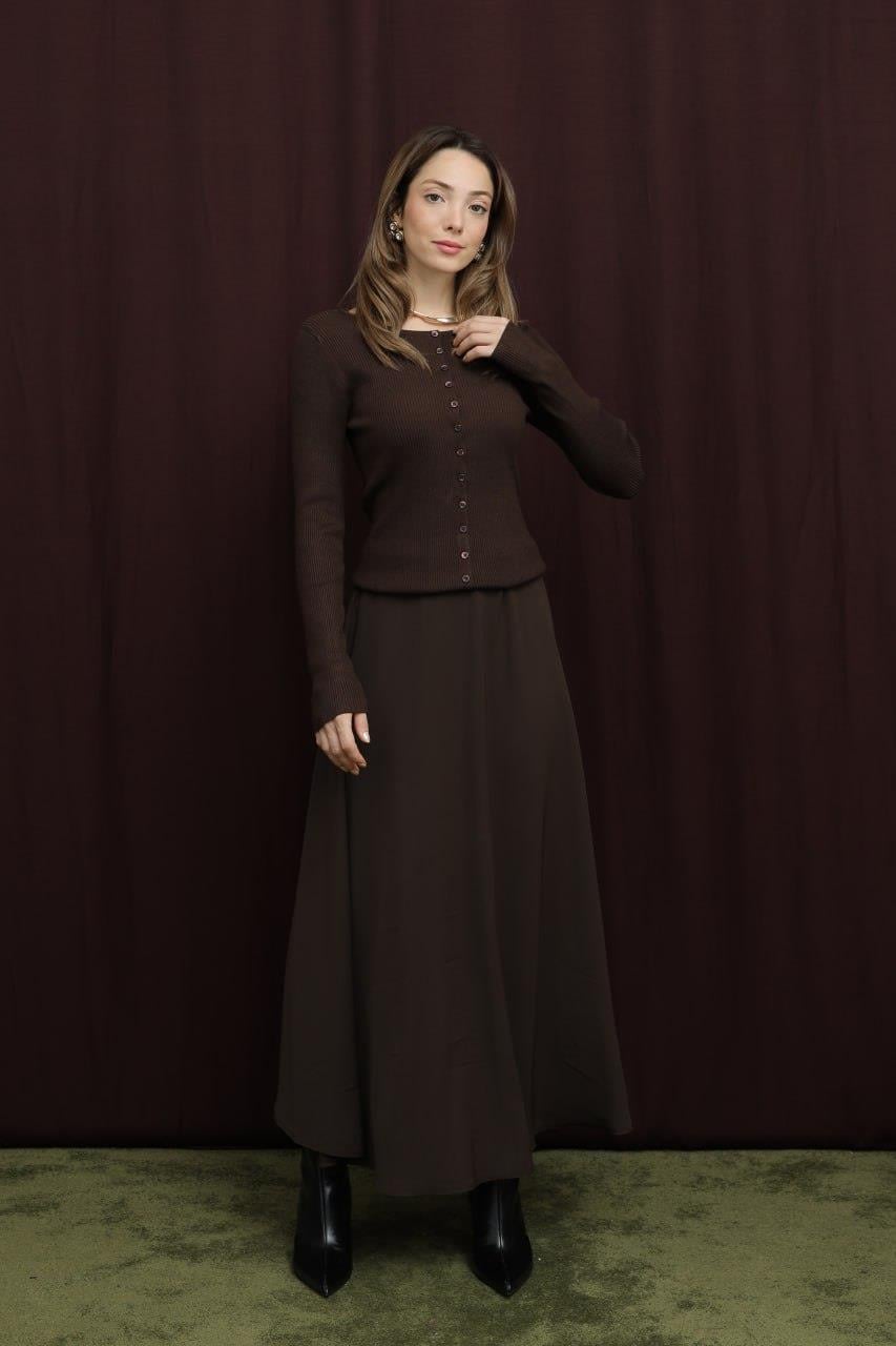 Kloş Etek 18264 - Browni