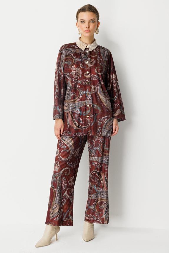 Ghisa 4087 Takım - Bordo