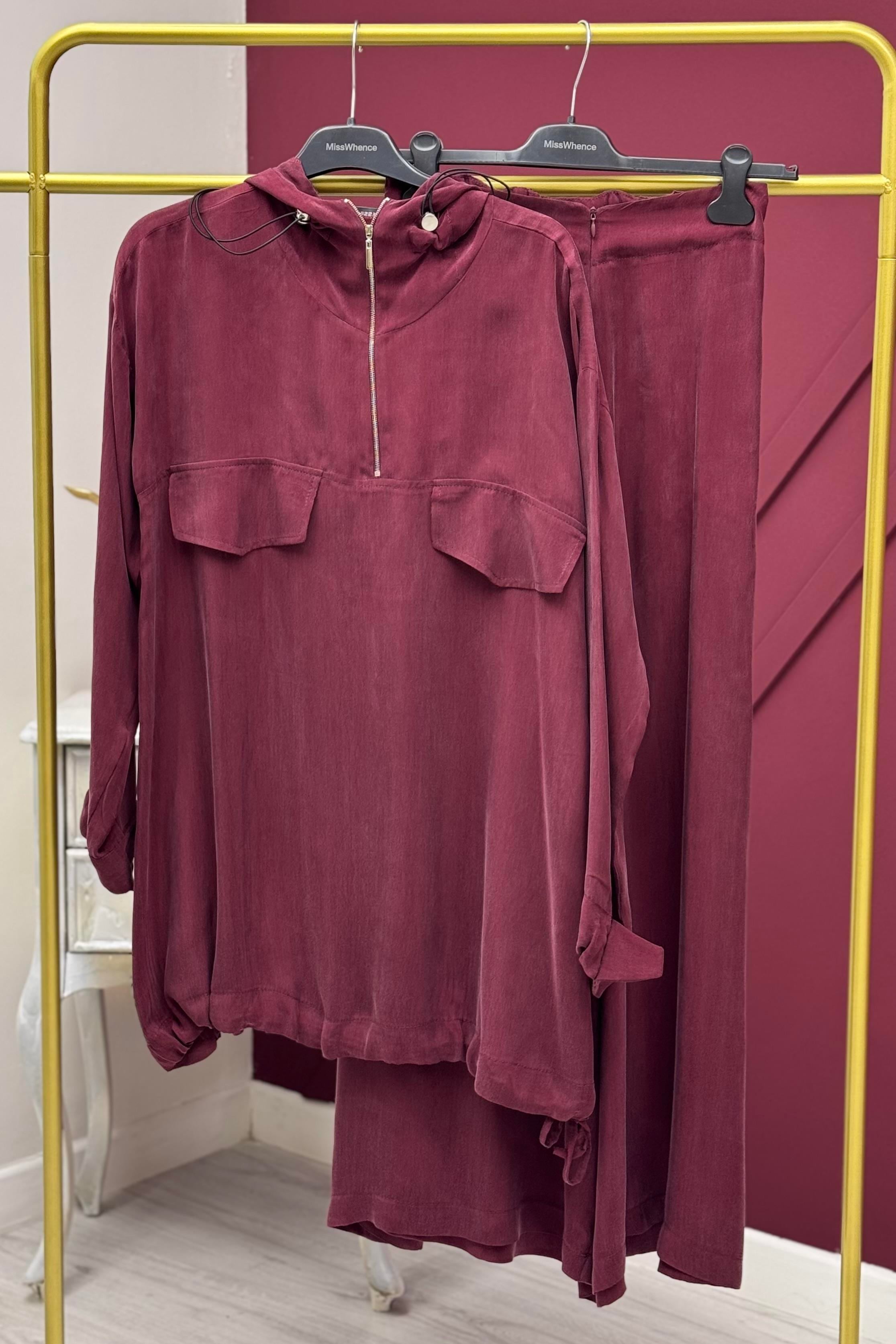 Misswhence 37007 Takım - Bordo