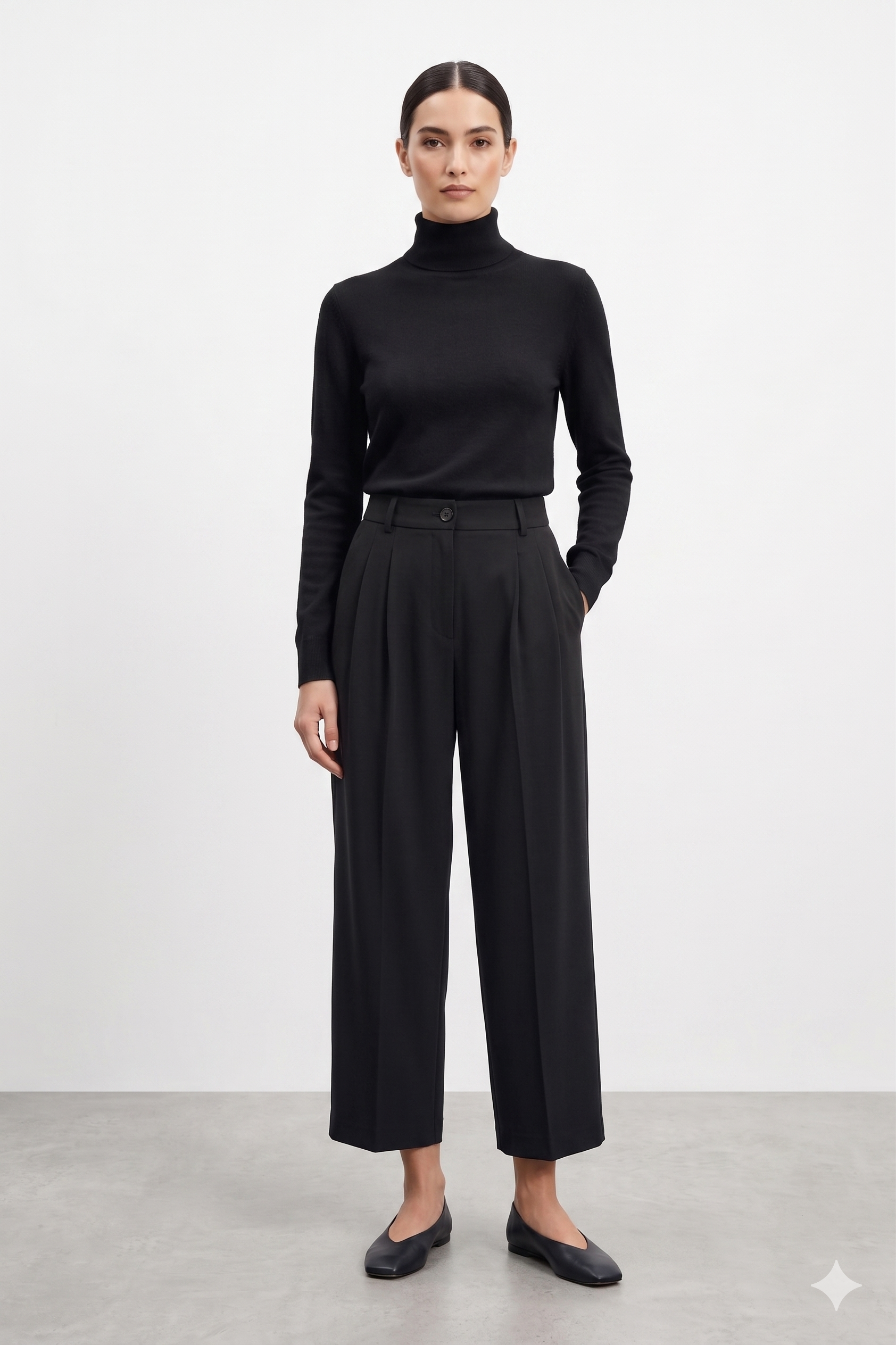 Kalem Kesim Pantolon 18297 - Siyah