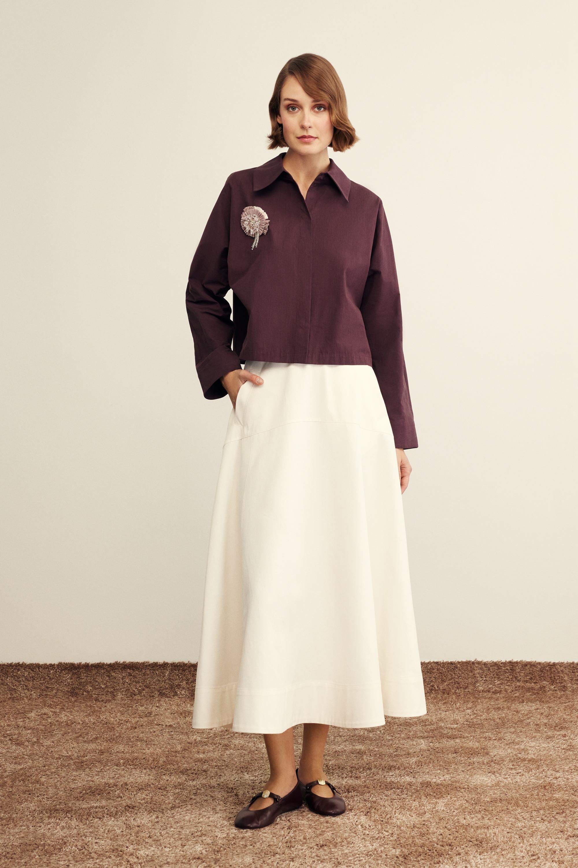 Venöve 0024 Irıne Gömlek - Bordo