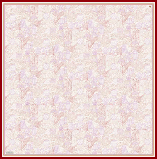 Armine Dj Saf Twill İpek Eşarp 9508D (T) - Kırmızı