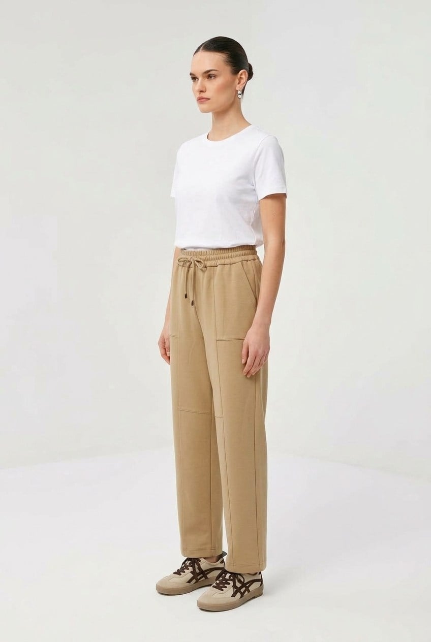 Sentez 5680 Streç Havuç Paçalı Pantolon Camel
