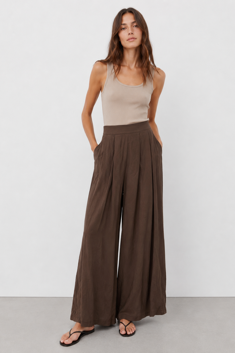 Basic Bol Paça Pantolon 18310 - Browni