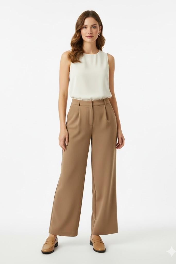 Venöve Pnt0044 Ketty Pantolon - Camel