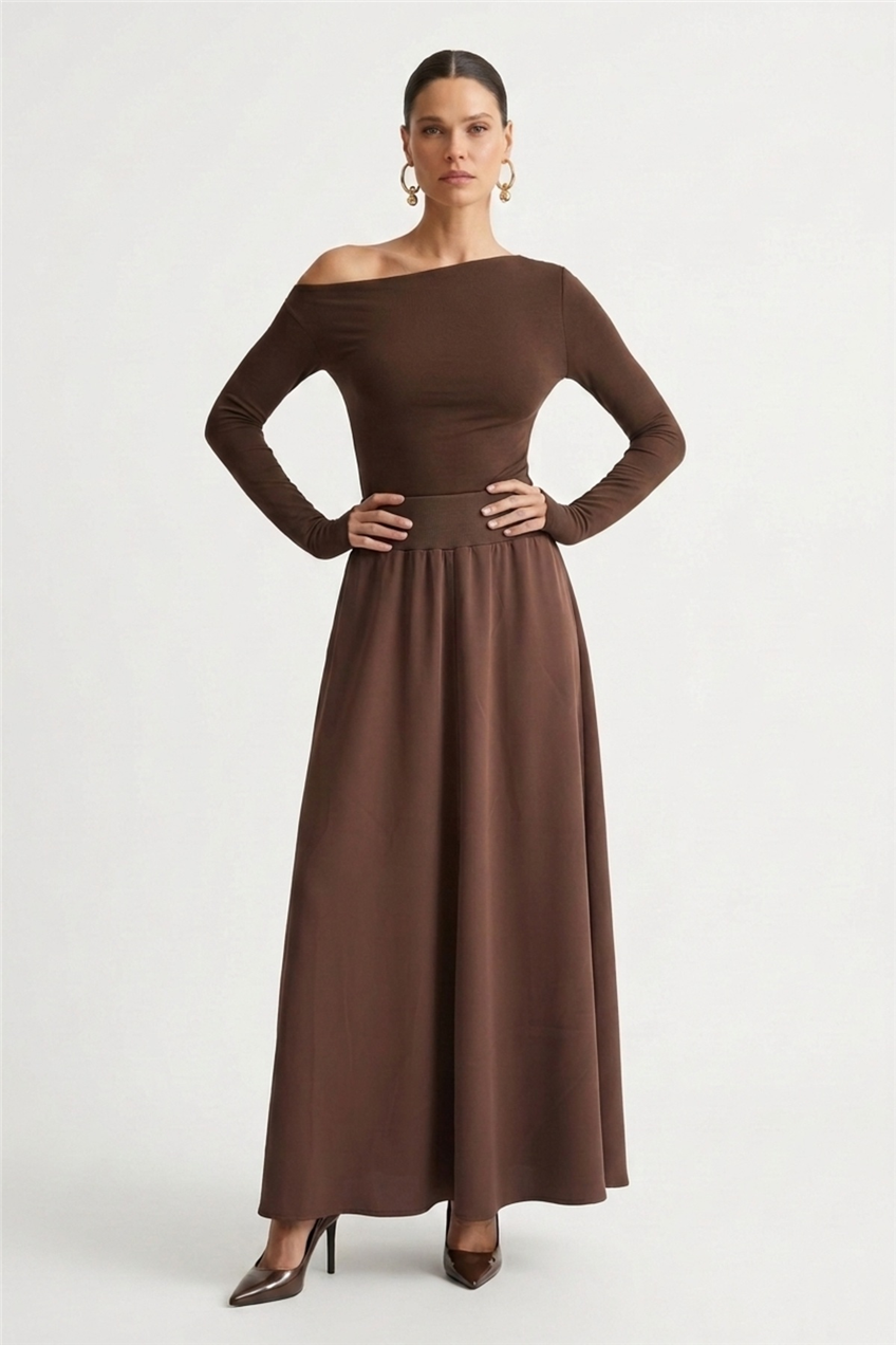 Sentez 5816 Ellena Rahat Etek Kahve