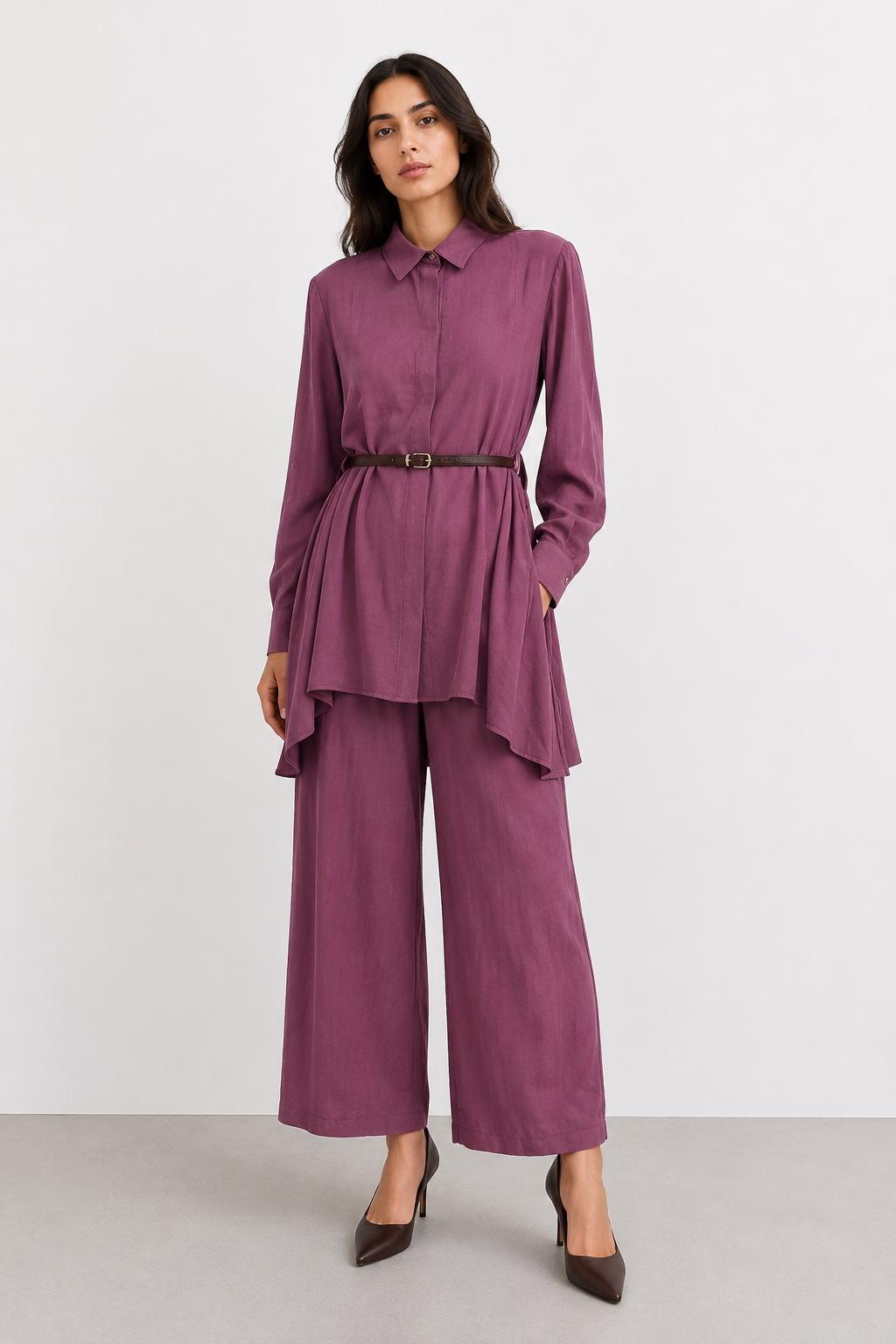 Armine Trend 26YA620 Kemer Detay Avenna Takım - Bordo