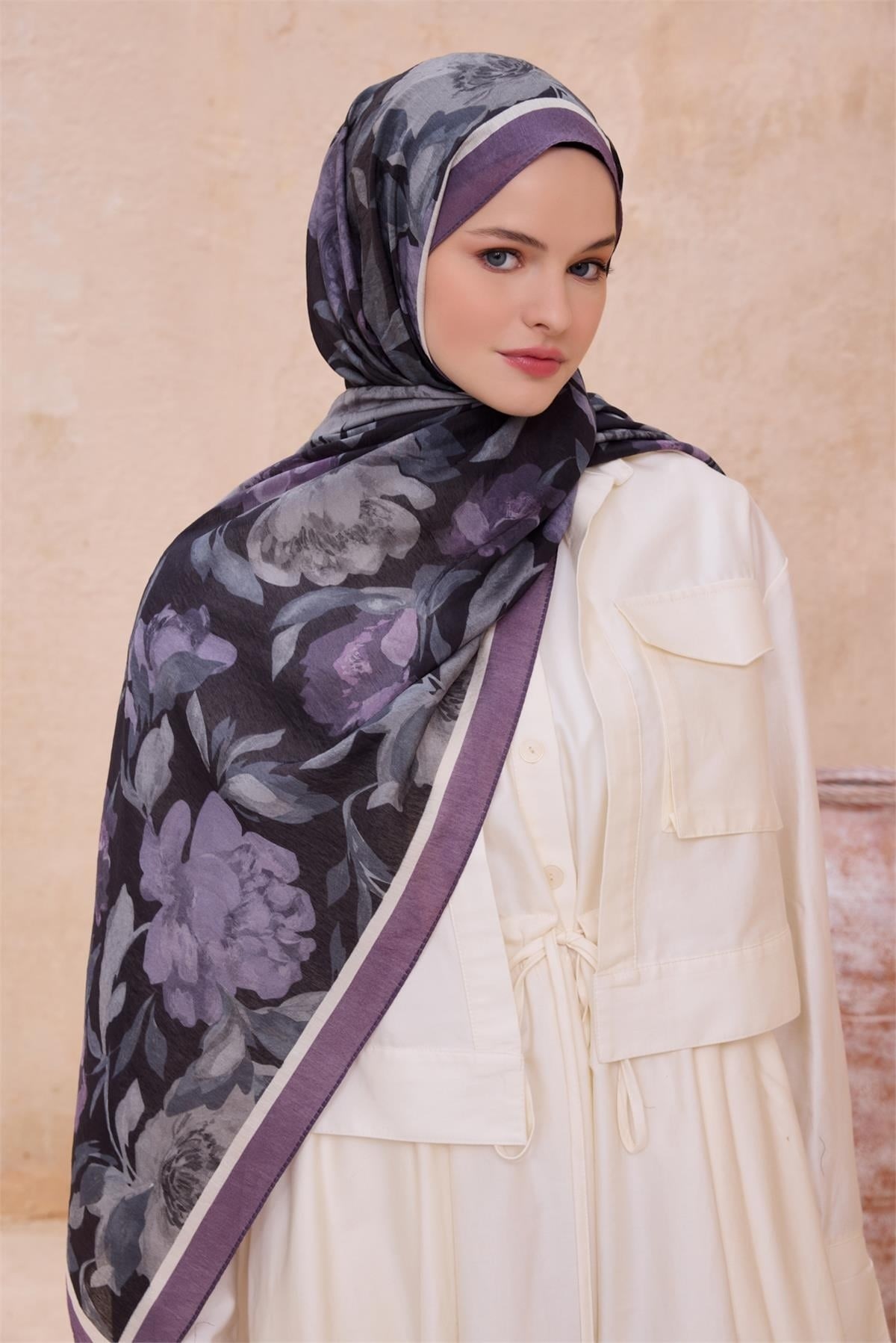 Belli Fresh Sanda Şal 1362 - Mor