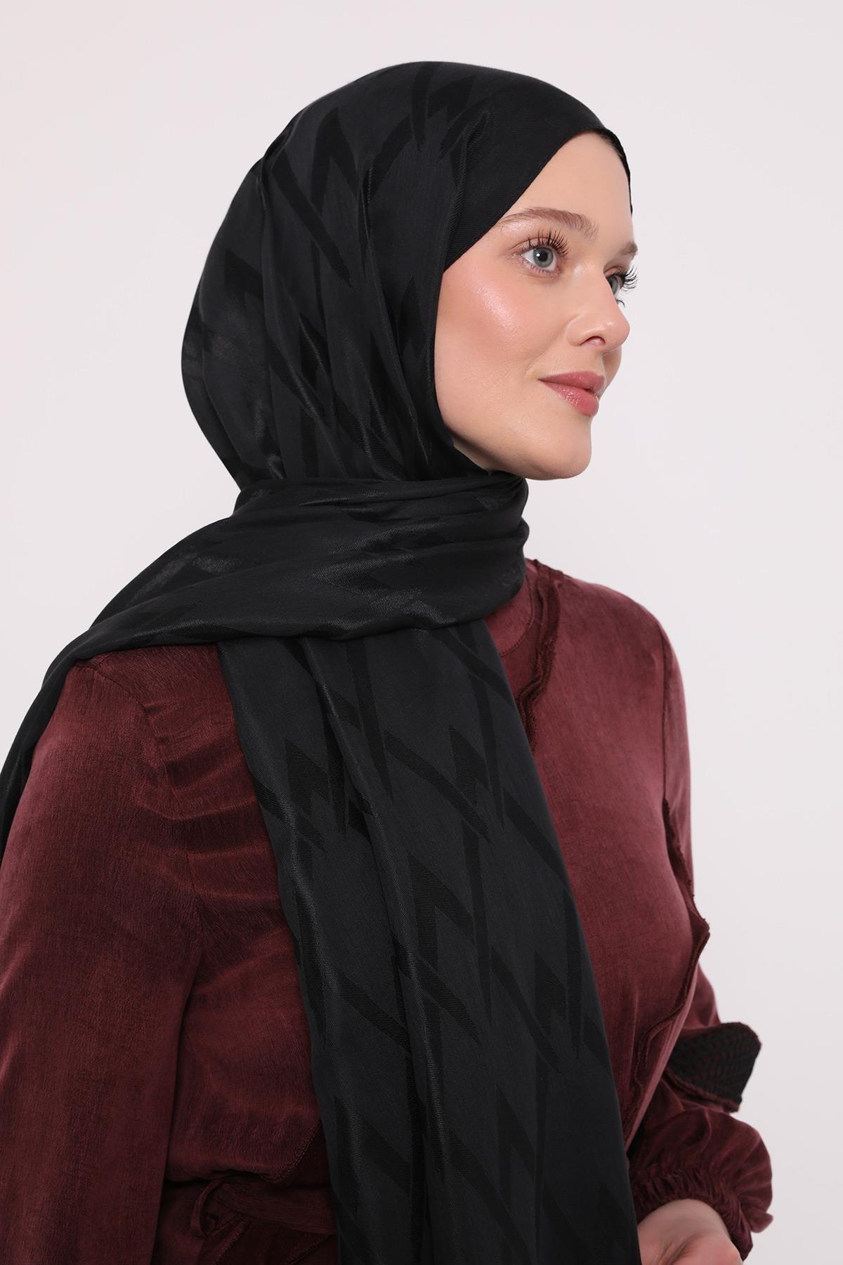 Luvensara LS004 Lyocell Şal - Siyah