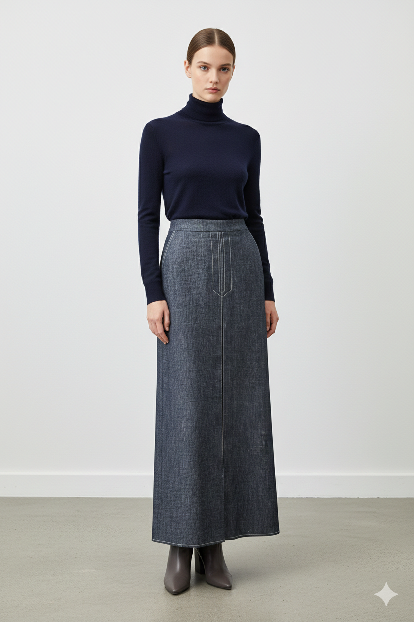 Ceremony 26Y606 Önü PliKaşedenim Keten Etek - Orjinal