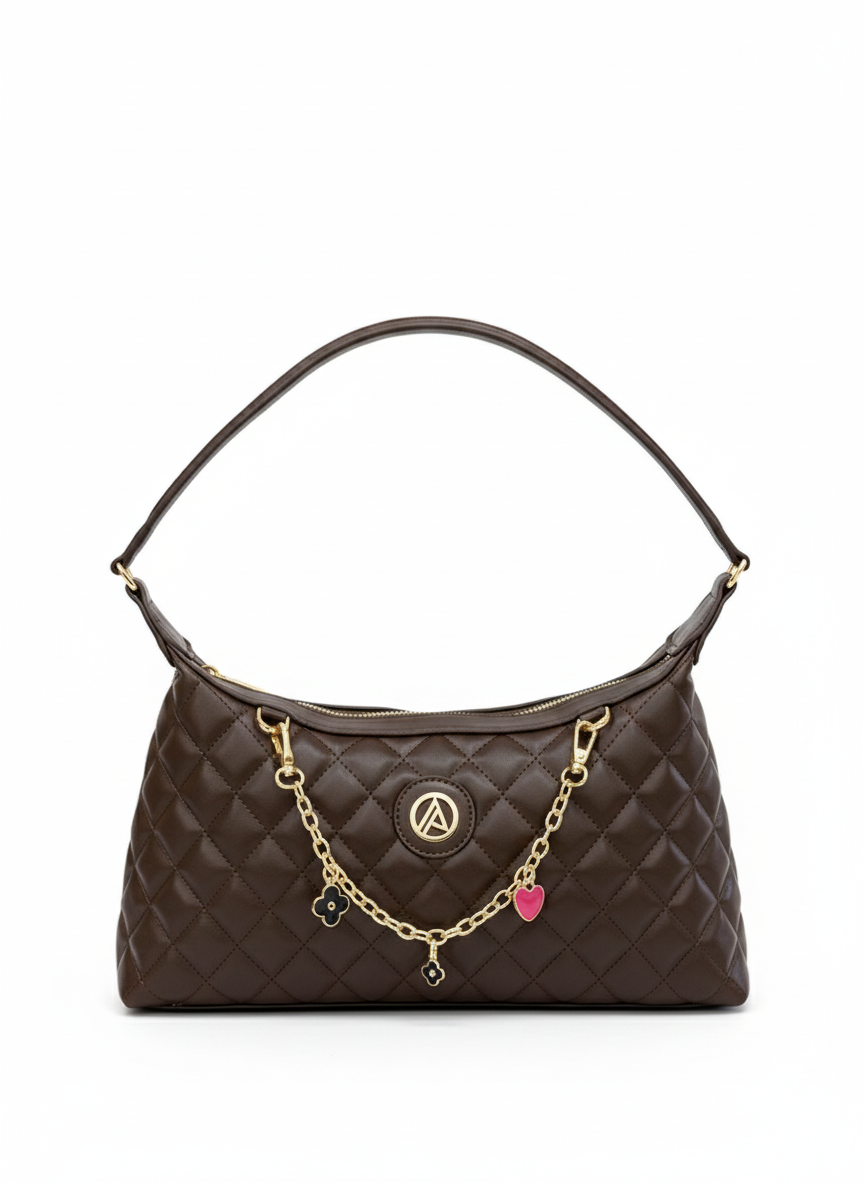 Armine Trend Arm183 Clup Çanta - Kahve Düz