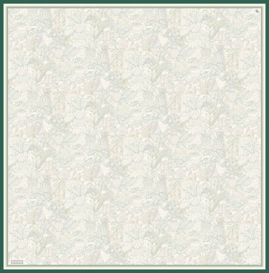 Armine Dj Saf Twill İpek Eşarp 9508D (T) - Zümrüt