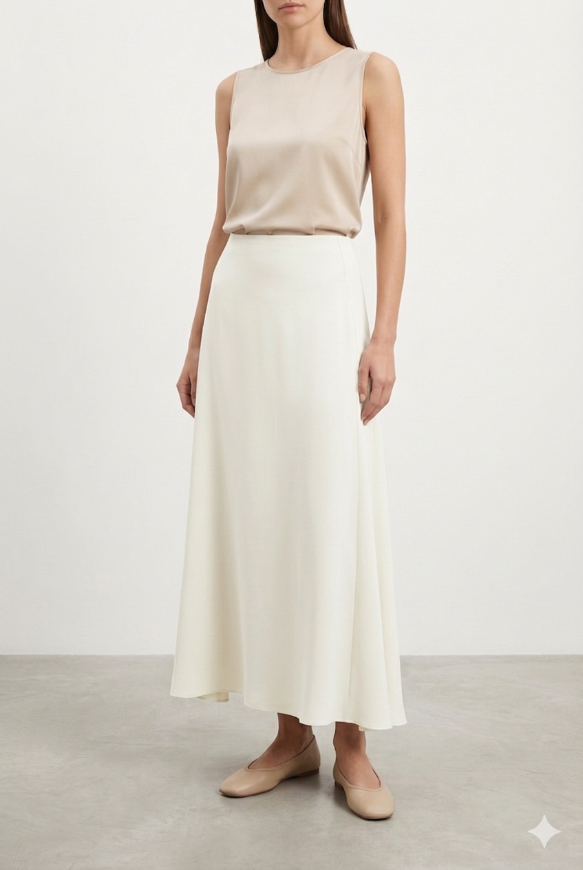 Sentez 5463 Rosse Etek - Ekru