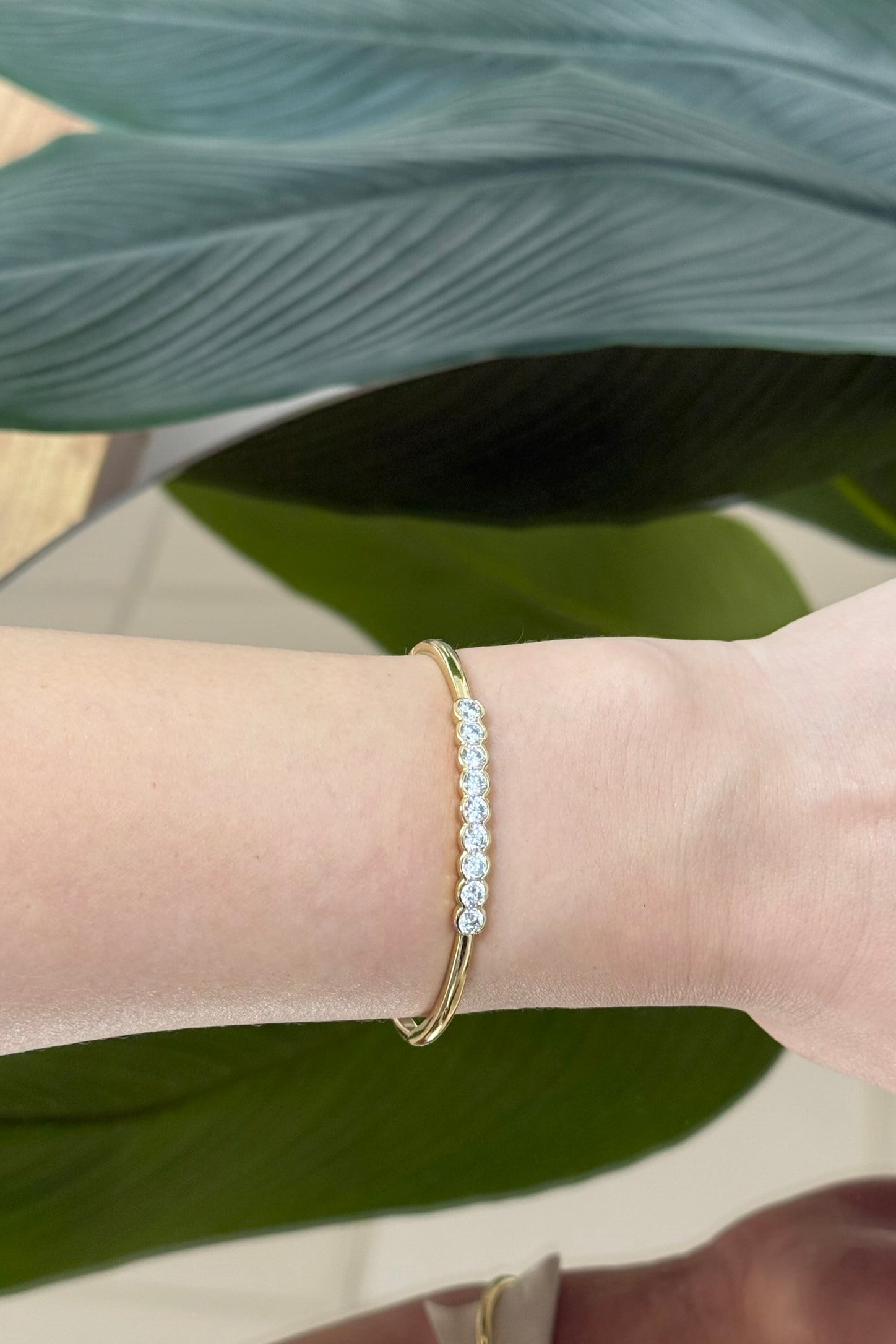 Kelepçe Bileklik BL003072 - Gold