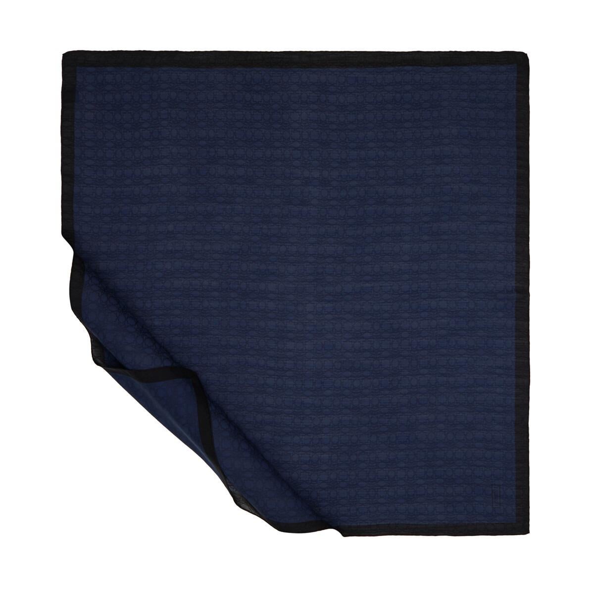 İPEKEVİ İpekevi 04357 Dört Mevsim Monogram Eşarp - Lacivert  Eşarp 