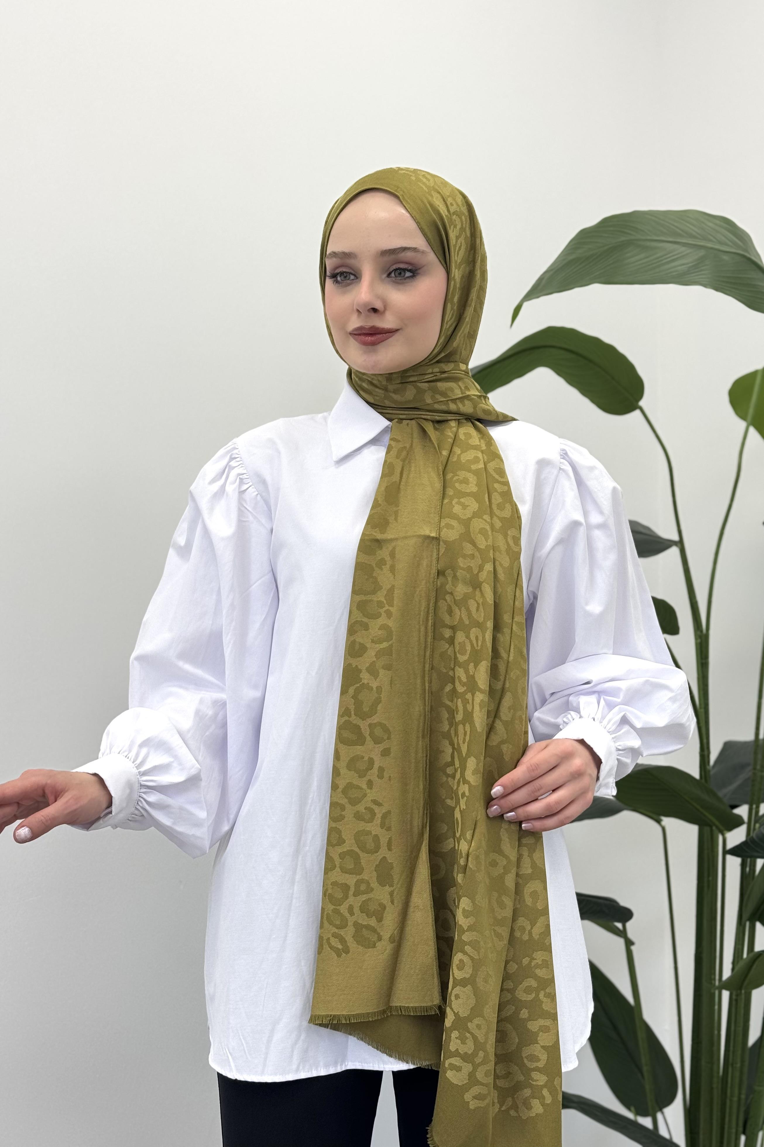 LEVİDOR Levidor 11181 Cashmere Şal - Olive  Şal 