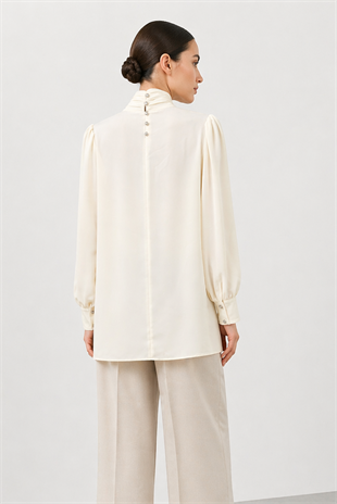 Ghisa 4343 Tunik - Ekru