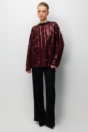 Ghisa 3311 Ceket - Bordo