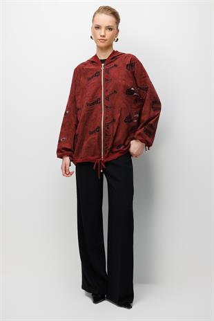 Ghisa 3367 Hırka - Bordo
