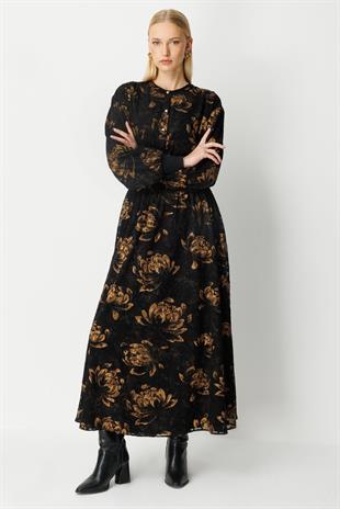 Ghisa 4104 Elbise - Gold