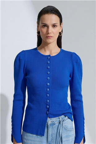 Düğme Detaylı Bluz 140687 Saks