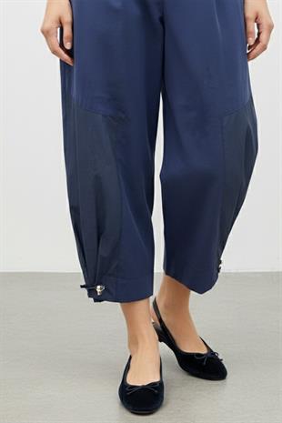 Paça Büzgü Detay Pantolon 18287 - F.Navy