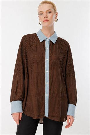 Ghisa 4435 Tunik - Kahve