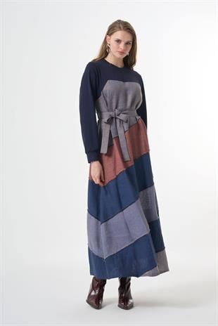 Misswhence 38832 Elbise - Lacivert
