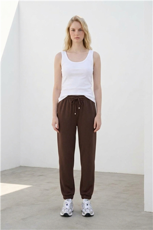 Jogger Modal Pantolon 1005382 Kahve