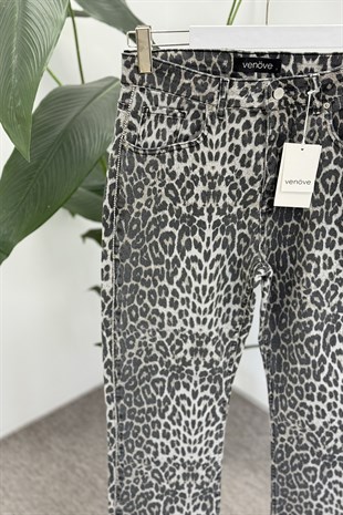 Venöve Pnt0019 Douglas Pantolon - Leopar