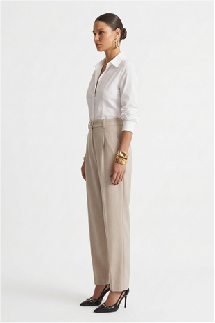 Sentez 5692 Aves Gabardin Pantolon Bej