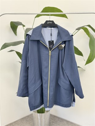 Ghisa 3299 Ceket - İndigo
