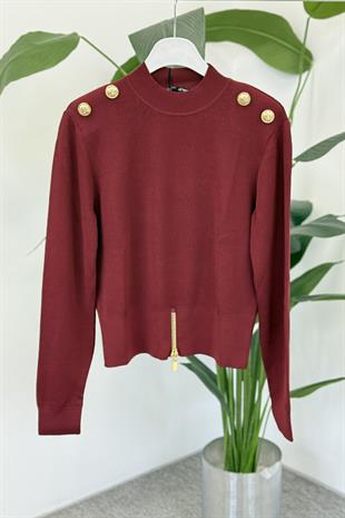 Ghisa 4863-1 Tunik - Bordo