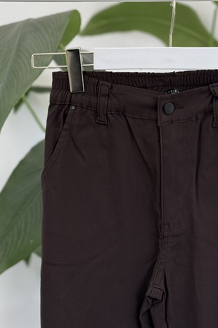 Paça Pens Detay Pantolon X-231 - Kahve