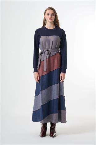Misswhence 38832 Elbise - Lacivert
