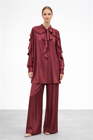 Ghisa 9182 Takım - Bordo