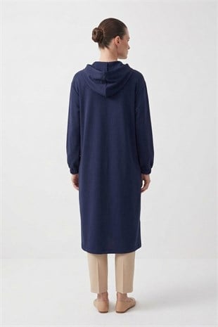 Tam Boy Kapüşonlu Kap 15288 F.Navy