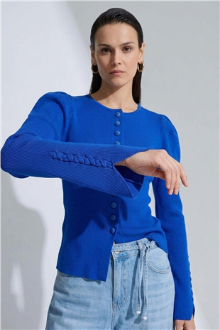 Düğme Detaylı Bluz 140687 Saks