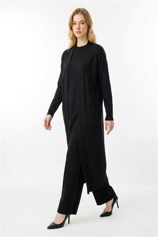 Armine Trend 26KAD601 Basic 3 lü Pantolonlu Takım Siyah