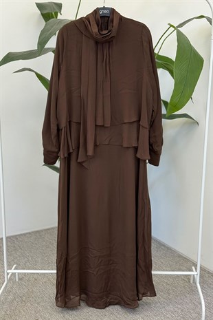 Ghisa 4447 Elbise - Kahve