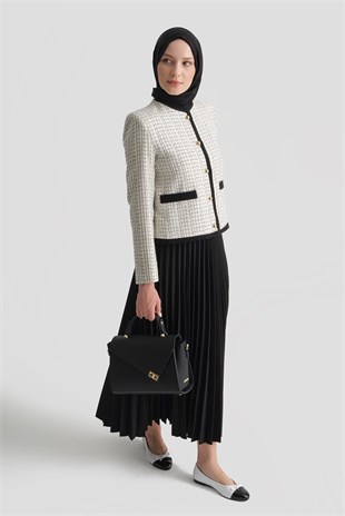 Armine Trend 26KT619 Minik Sim Detaylı Etekli Takım Ekru