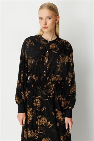 Ghisa 4104 Elbise - Gold