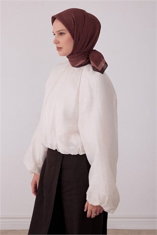 Belli Fresh Düz Rozy Eşarp Bordo Eşarp BELLI 
